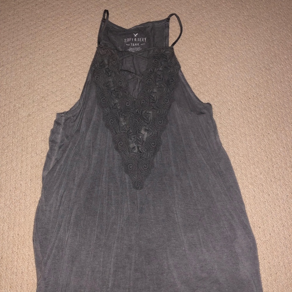American Eagle Soft Gray Tank